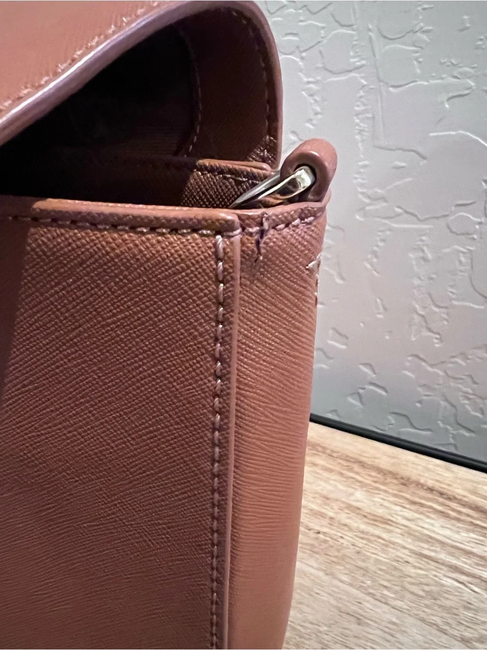 Tory Burch Leather Crossbody Bag and Zip Wallet in Saddle Tan